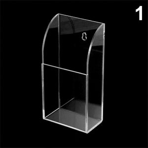 TV Remote Control Holder Wall Mount Clear Acrylic Organizer Stand Box Storage AU