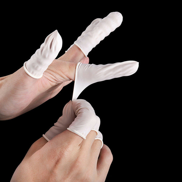 up 1000x Finger Cots Latex Rubber Glove Nail Care  Disposable Art Craft Office