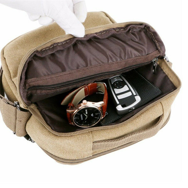 Unisex Men's women Canvas Shoulder Messenger Bag Cross body Satchel Travel Bags