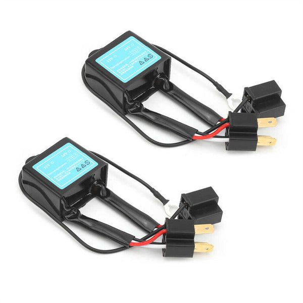 2Pcs H4 LED Reversed Polarity Converter Positive Negative Switch Harness Adapter