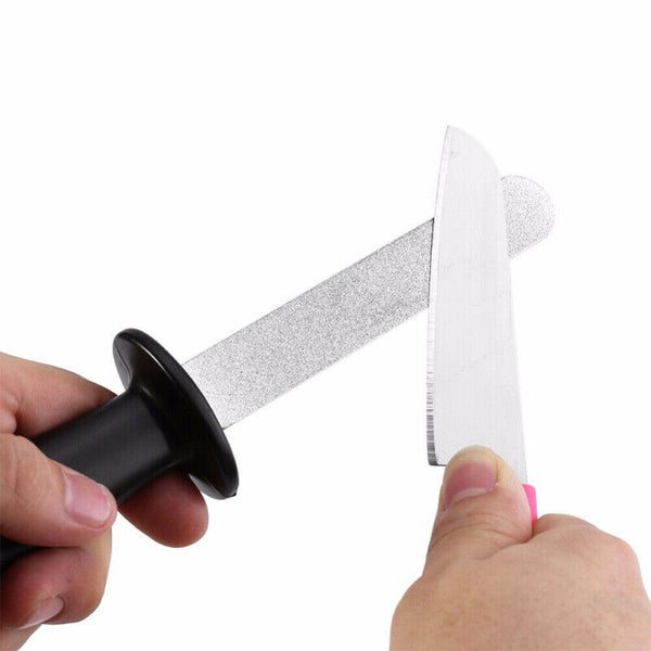 1X 400#/1000# Diamond Knife Sharpener Rod Kitchen Sharpening Steel Household AU