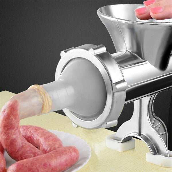 Manual Kitchen Meat Grinder Mincer Stuffer Table Hand Sausage Filler Maker AU