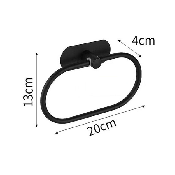 Stainless Steel Hand Towel Ring Rack Rail Holder Wall Mounted Bathroom AU