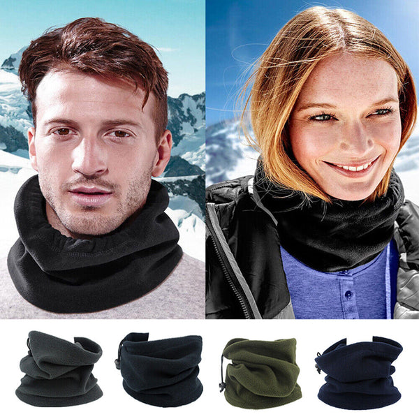 Winter Warm Fleece Thermal Scarf Ski Balaclava Hat Neck Tube Beanie Men Women AU