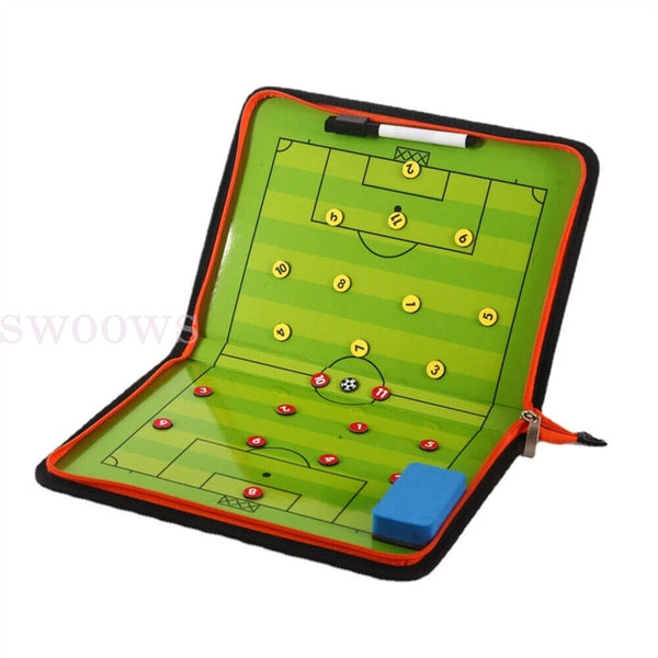 Portable zipper Soccer Football Tactical Board Guidance Training Aid Coaching