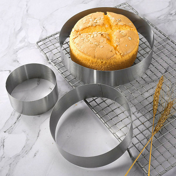 6/8" Round Hollow Chiffon Cake Mold Food Cake Pan Baking Mould Cake Ring