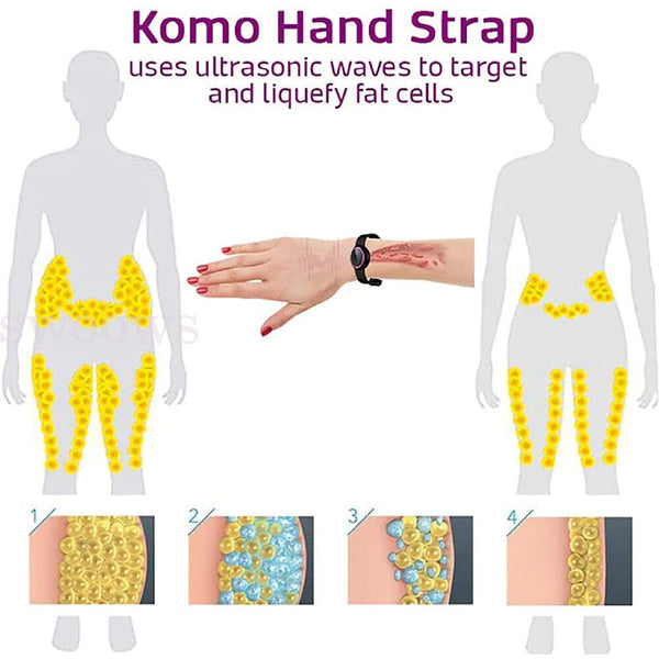 1/2 Ultrasonic High-Tech Body Shape Wristband Lymph Drainage Magnetic Bracelet