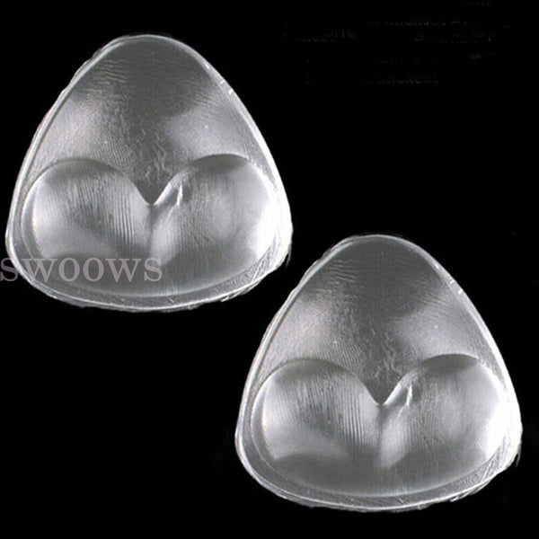 Triangle Push-up Silicone Bra Inserts Breasts Pad Bikini Bra Cleavage Enhancers