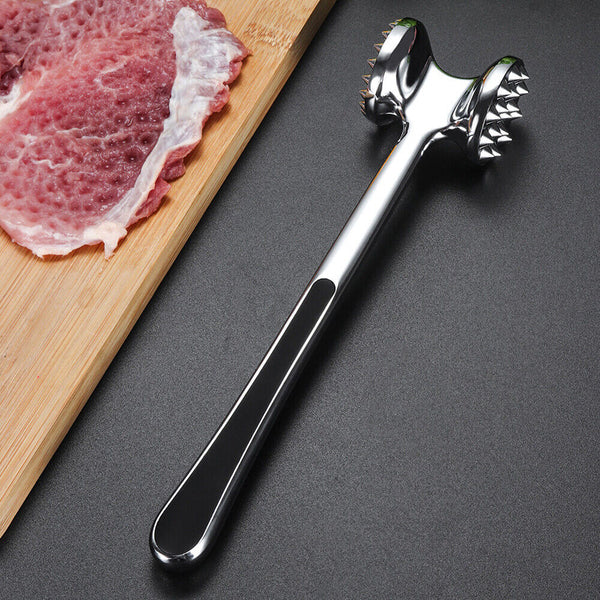 Double Sides Meat Tenderizer Tool Meat Tenderizer Tool Hammer Stainless Steel AU