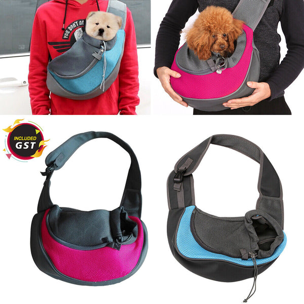 Pet Shoulder Carrier Bag Puppy Cat Dog Travel Sling Backpack Portable AU Stock