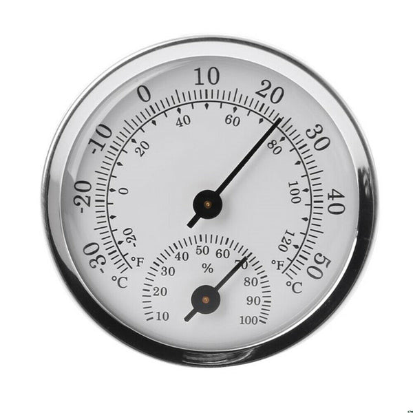 Temperature Gauge Analogue Humidity Hygrometer Classic Simple Thermometer Meter