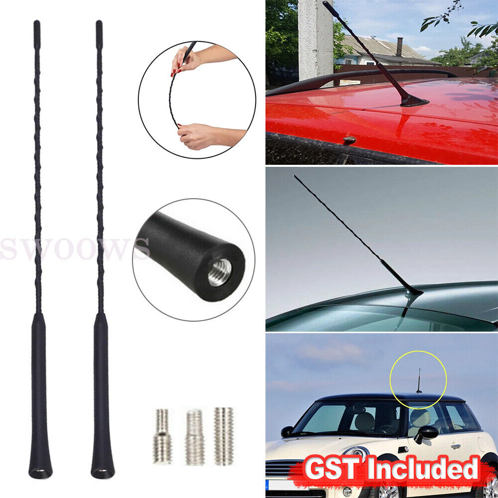 Universal 11" Car Radio Flexible Anti Noise Beesting Aerial Ariel Arial Antenna