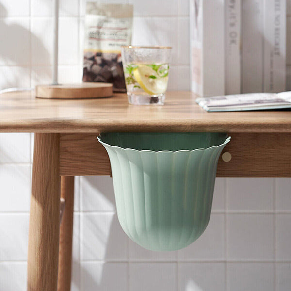 1-4x Hanging Trash Can for Kitchen Cabinet Door Wall Mounted Counter Plastic