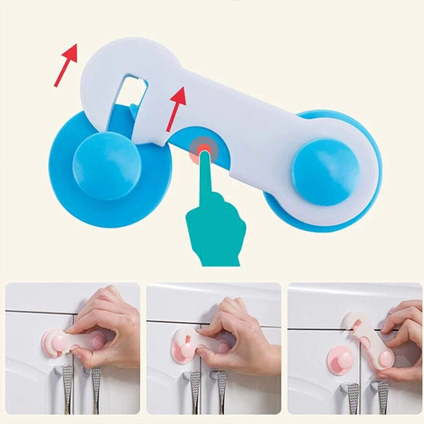 10/20Premium Child Kid Baby Safety Lock ForDoor Drawer Cupboard Cabinet Adhesive