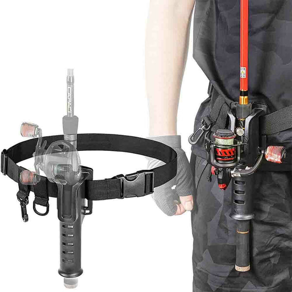 2022-Fishing Rod Holder Waist Belt Fishing Fight Belt Fishing Rod Support Belt