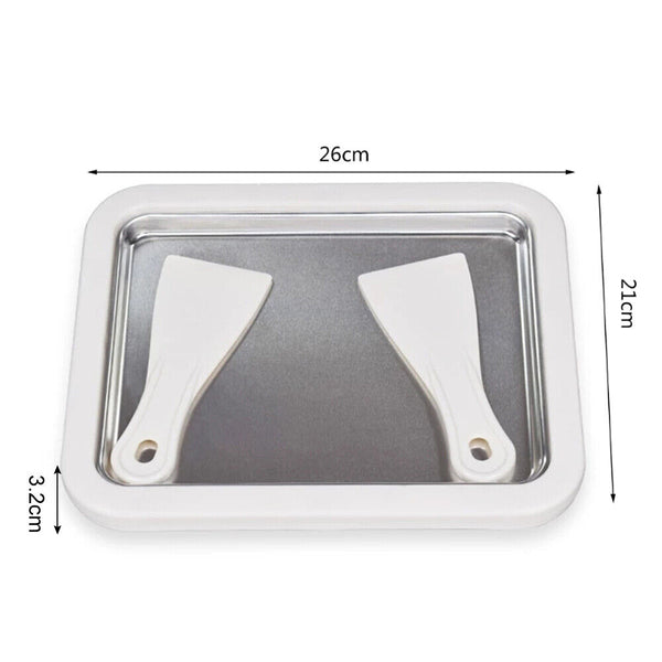 Ice Cream Maker Yogurt Frozen Pan Mini Fried Yogurts Machine Roll StainlessSteel