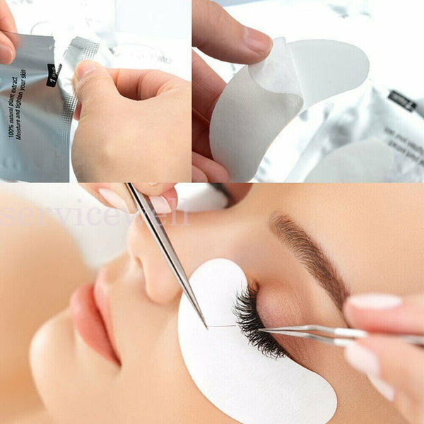 UPTO 2000 Under Eye Gel Pads Free Eyelash Extension Pad Holder Accesories