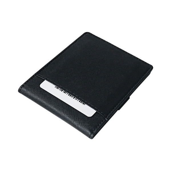 WALLET MONEY MENS WOMENS BLACK LEATHER CREDIT CARD HOLDER SLIM WALLET AU