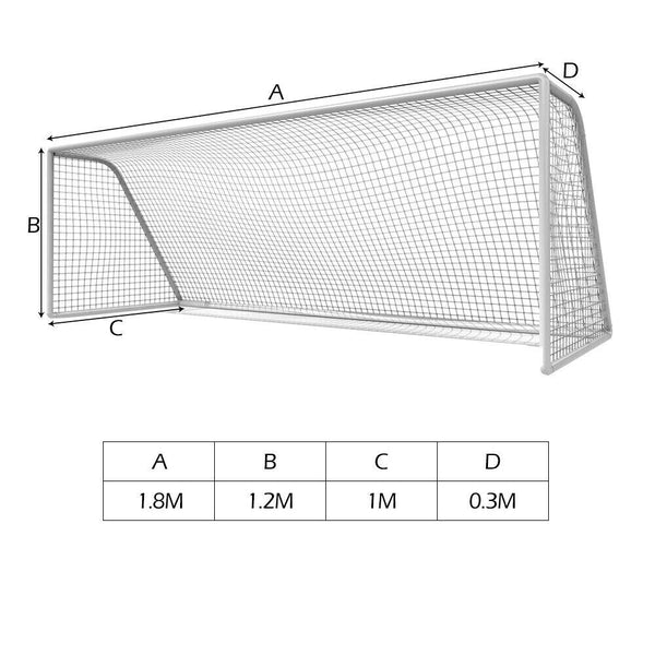 1.8m x 1.2m  Portable Soccer Football Goal Net Kids Outdoor Training Sports AU