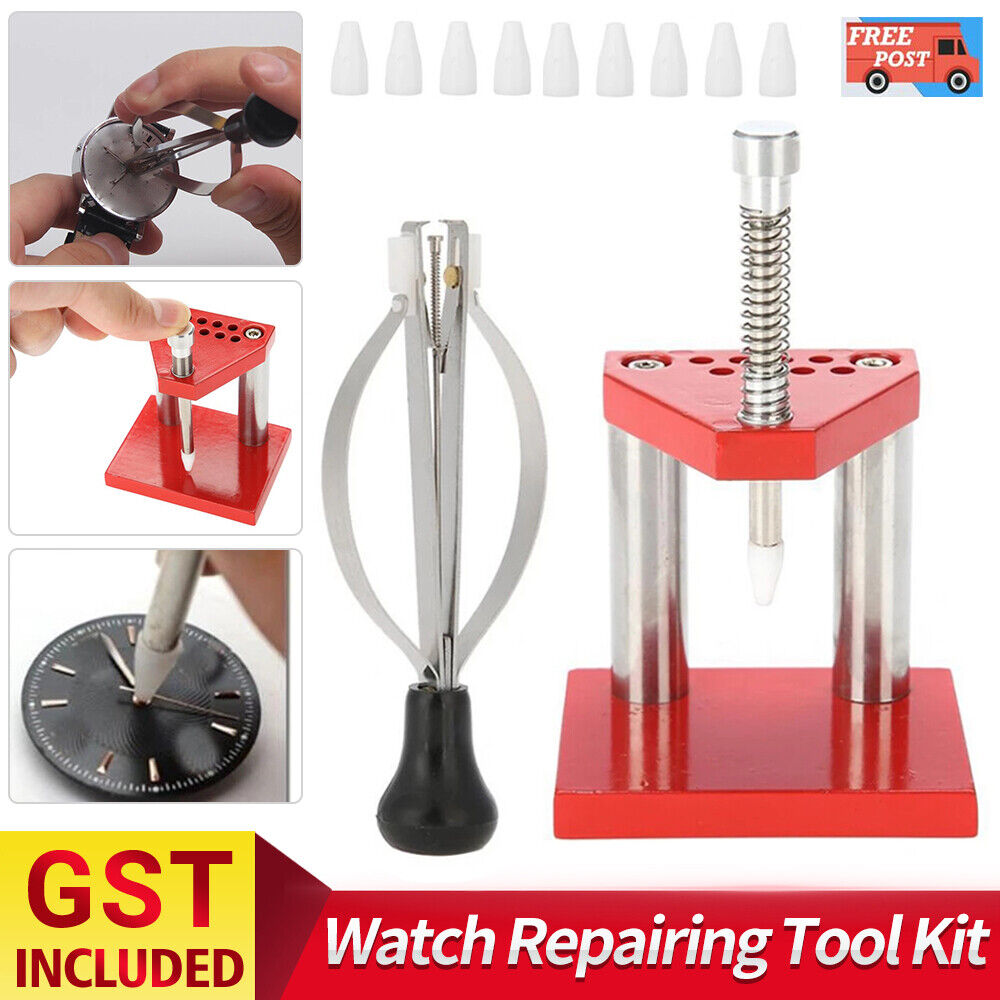 Watch Repairing Tool Kit Hand Remover Plunger Puller Press Fitting Watchmaker