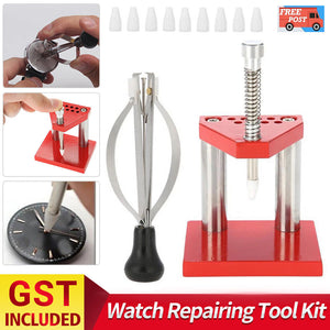 Watch Repairing Tool Kit Hand Remover Plunger Puller Press Fitting Watchmaker