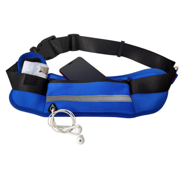 1-3Adjustable Hands Free Dog Leash Lead + Waist Bag Belt Jogging Walking Running