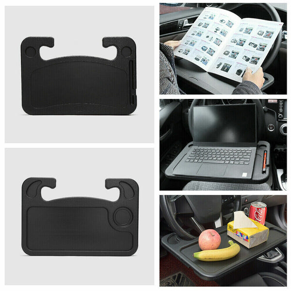 Car Steering Wheel Tray Laptop Table Mount Eating Food Stand Desk Drink Holder A