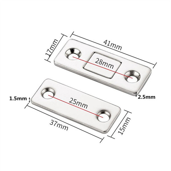 8PCS Strong Magnetic Door Catch Ultra Thin For Door Cabinet Cupboard Glass Latch