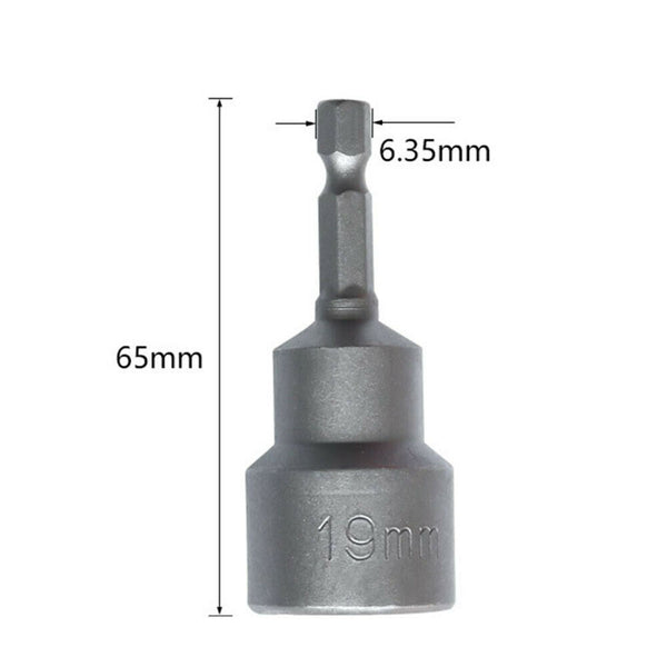 Caravan Leg Winder Magnetic Hexagon Socket Adaptor for Drill Impact Driver 19mm