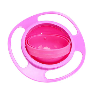 Baby Kids Feeding Bowl Magic 360 degree Rotating Gyro Toddler Infants No Spill