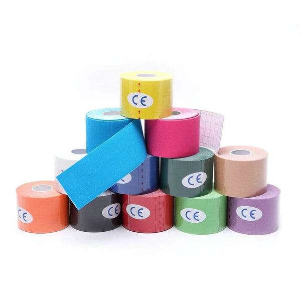 6x Athletic Elastic Physio Sports Kinesiology Rock Tape Muscle Bandage 5cmx5m AU