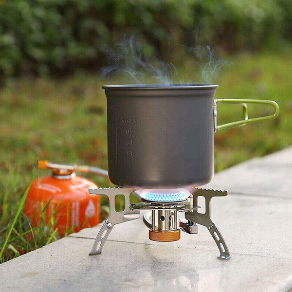 Outdoor Picnic Gas Jet Portable Stove Cooking Hiking Camping  Burner Cooker Gear