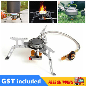 Outdoor Picnic Gas Jet Portable Stove Cooking Hiking Camping  Burner Cooker Gear