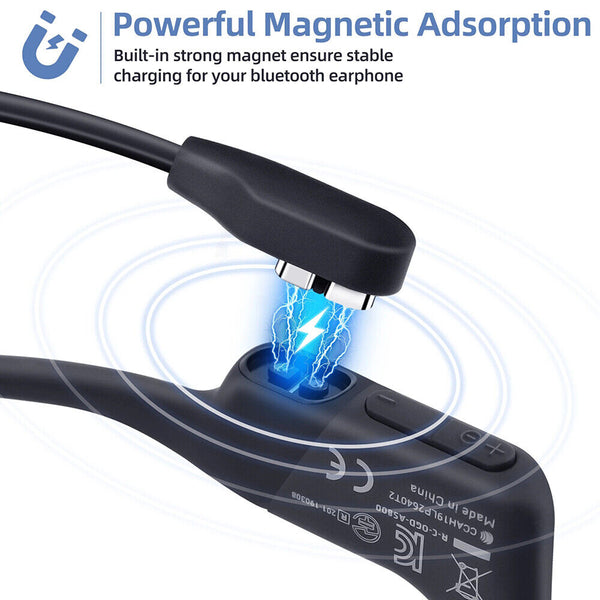 1/2USB Magnetic Headset Charger Charging Base Cable Cord ForAftershokzShokzAS800