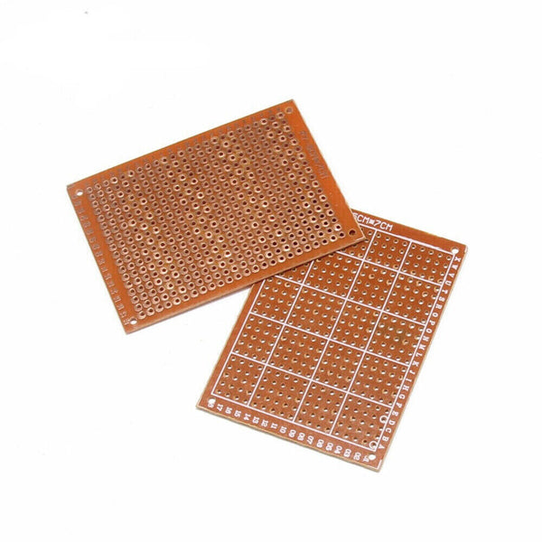 10X DIY 5x7cm Universal Circuit Paper PCB Board Breadboard Strip Prototype