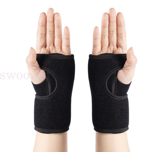 Wrist Support Hand Brace Band Carpal Gloves Tunnel Splint Arthritis Sprains Pain