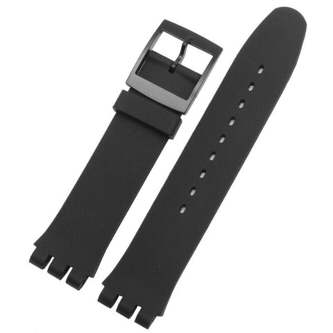 Worldwide Standard Wrist Watch Band Strap For Swatch 17mm Silicone Waterproof