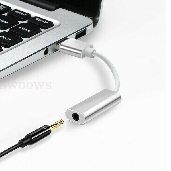 New USB External Sound Adapter with 3.5mm Audio Combo Jack for Headset & Mic