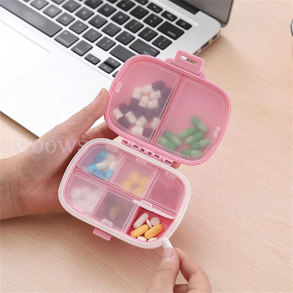 Pill Box Medicine Organizer Dispenser Box Case Travel Tablet Container Holder