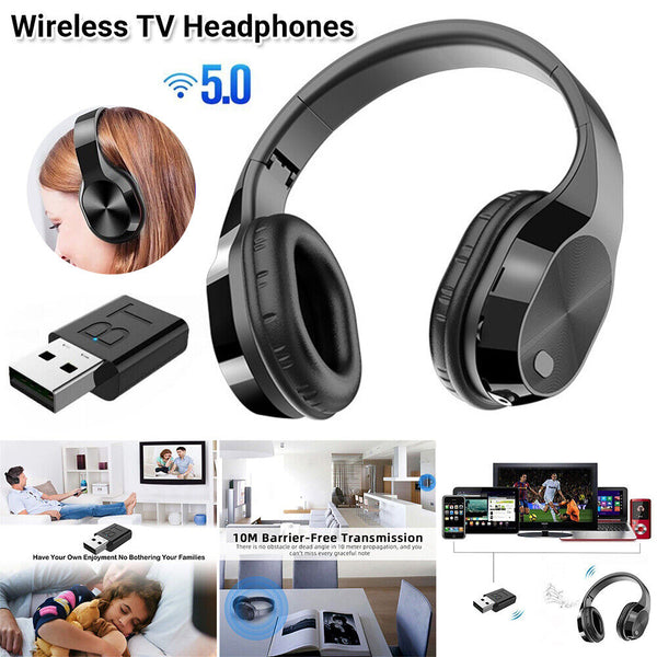 Wireless TV Headphones with Bluetooth Transmitter for Watching TV & Computer