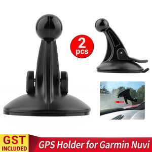 2PCS GPS Holder Sucker Suction Mount Suction Cup for Garmin Nuvi Black