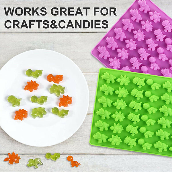 48Dinosaur Silicone Gummy Chocolate Baking Mold Ice Cube Tray Jelly Candy Mould