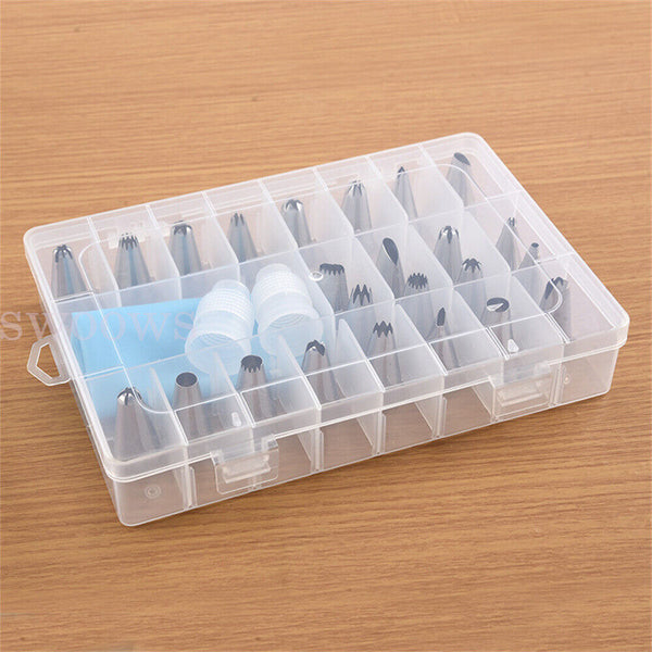 Cake Decorating Kit 27 Pieces Tools Baking Nozzles Piping Tips Icing Bag