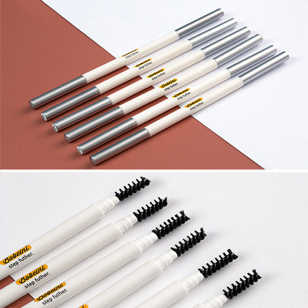 Slim Eyebrow Pencil Waterproof Eye Brow Eyeliner Pen With Brush Cosmetic Makeup