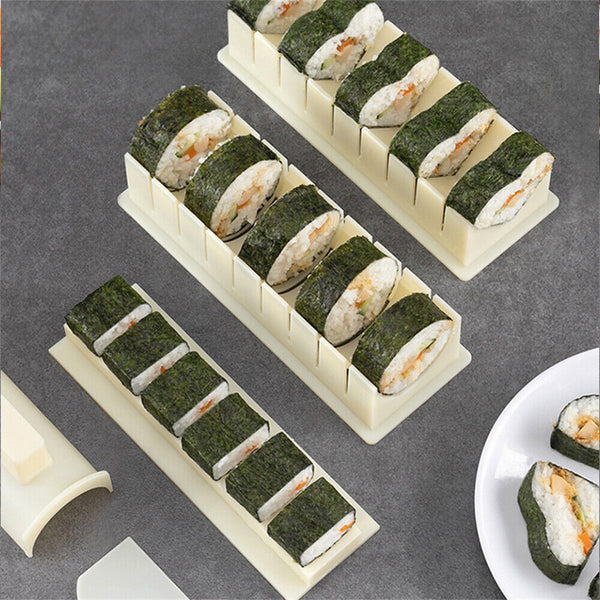 DIY Sushi Maker Making Kit Rice Roller Mold Set Beginners Homemade Kitchen NEW