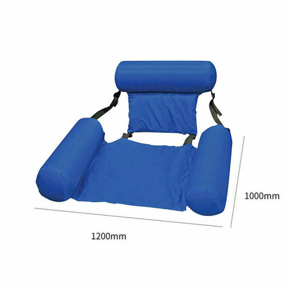 Inflatable Floating Water Hammock Float Pool Lounge Bed Swimming Chair Sea Beach