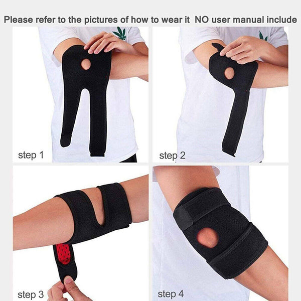 Tennis/Golf Elbow Support Brace Padded Bandage Forearm Tendonitis Pain Relief AU