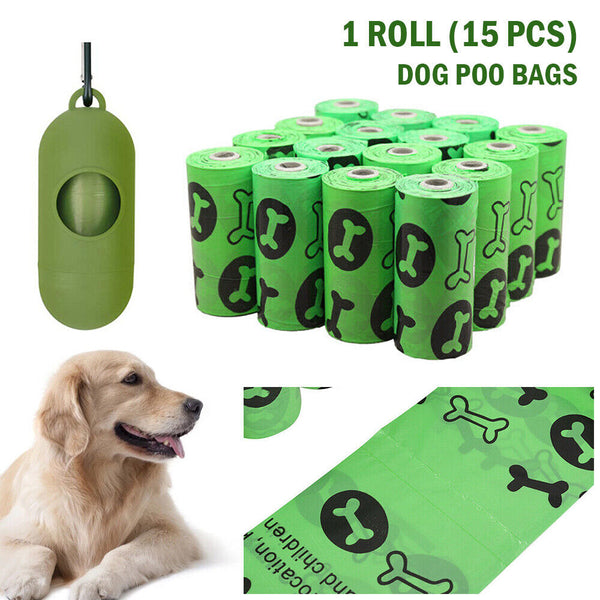1-20ROLLBiodegradable & Compostable Dog Poo Bags Pet Poop Bag Garbage Disposable