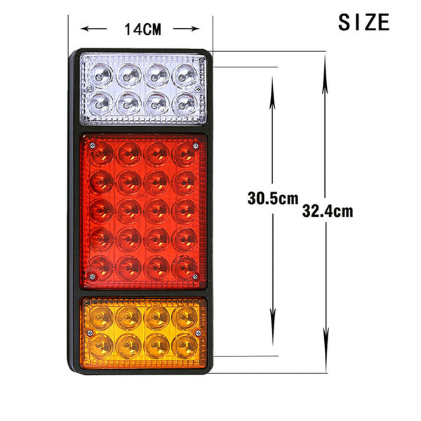 2x 36 LED Tail Lights Stop Indicator Reverse Lamp Trailer Truck Ute 12V Light