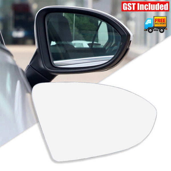 Right Side Convex Base Mirror Glass for VW GOLF MK7 MK7.5 2013-2018 With Heated